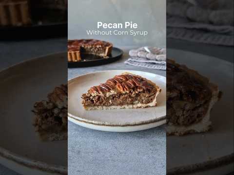 The Healthiest Pecan Pie Recipe Without Corn Syrup! #glutenfreebaking #dairyfreedessert #glutenfree