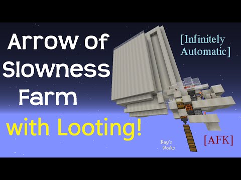 (Check description) AFK Arrow of Slowness Stray Farm with Looting!  1.10 Survival Video
