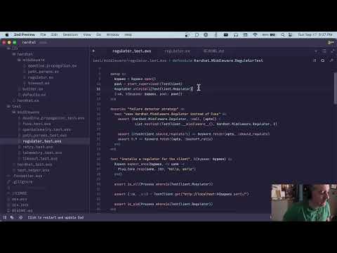 Live Coding Elixir!  Hardhat session 8: Polishing Regulator and Documentation