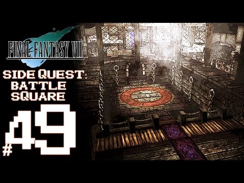 Final Fantasy VII Platinum Trophy Gameplay Walkthrough Part 49 - Side Quest : Battle Square