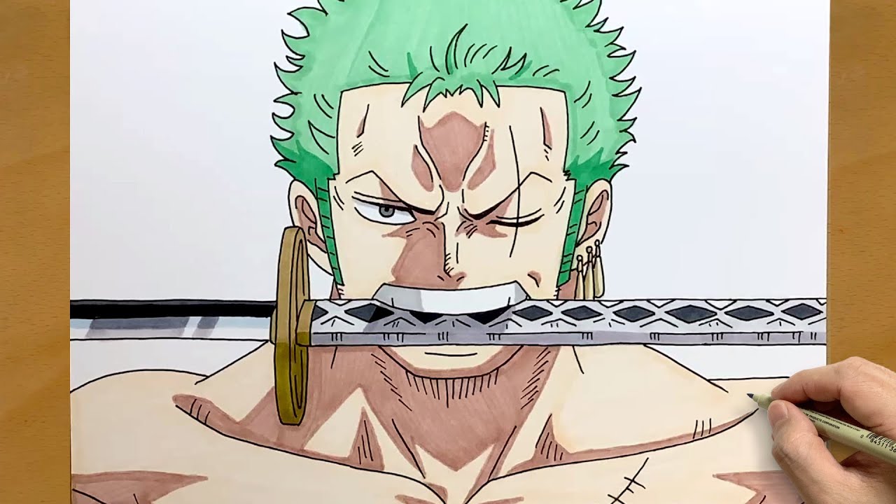 How to Draw Zoro from One Piece Step by Step || Zoro Drawing