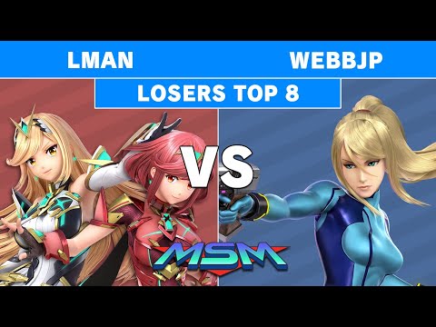 MSM Online 49 - Lman (Pyra/Mythra) Vs. WebbJP (Zero Suit Samus) - Losers Top 8