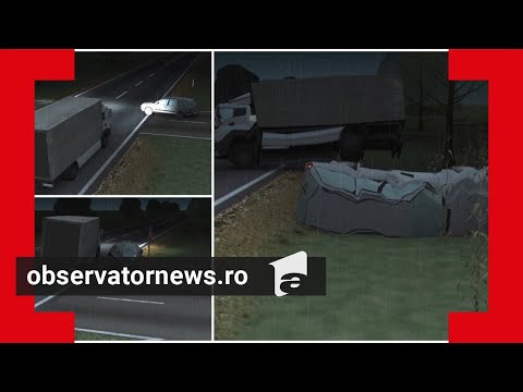 ANIMAŢIE. Cum s-a produs accidentul din Neamţ, în care o familie a fost spulberată în miez de noapte