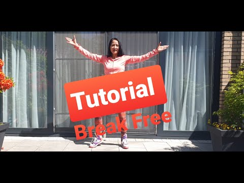 Uitleg danspasjes Tutorial Break Free Adriana Grande - Zumba choreo Dance Passion