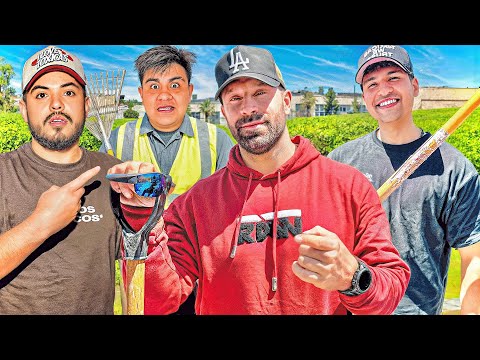 BECOMING LANDSCAPERS W/ BRADLEY MARTYN! (HIS PINKY FELL OFF) 