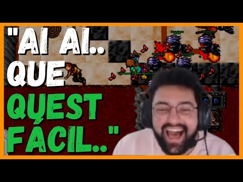 NATTANK FOI FAZER A BANSHEE QUEST NO 7.4 E TEVE UMA SURPRESINHA NO FINAL #tibia #cortes #cipsoft