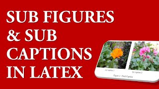 How to make sub figures and sub captions in Latex