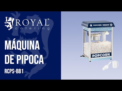 vídeo - Máquina de pipoca - 1500 W - azul