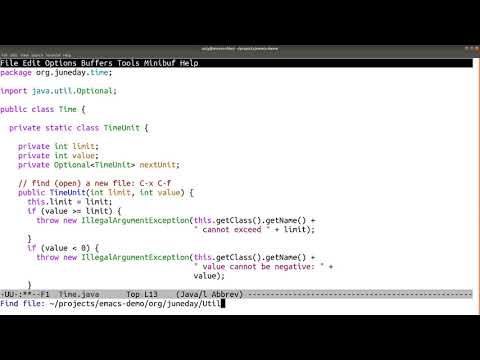 Emacs - Basics - 6 - File management
