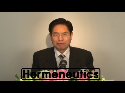 Hermeneutics Lecture 01