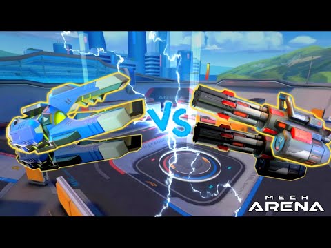 [OUTDATED] Is GRAVITON BEAM better than MINIGUN? - Mech Arena Comparison
