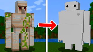 we remade every mob into Disney Characters in minecraft