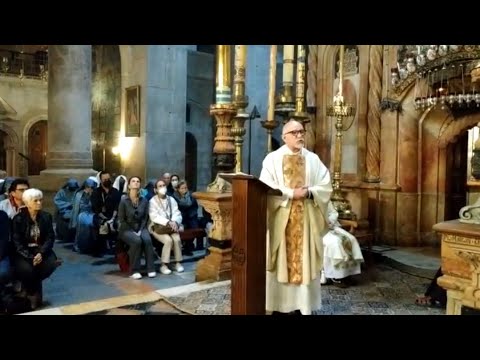 Peregrinación a Tierra Santa  14 Parte - Recorrido Nocturno en Jerusalén y llegada al Santo Sepulcro