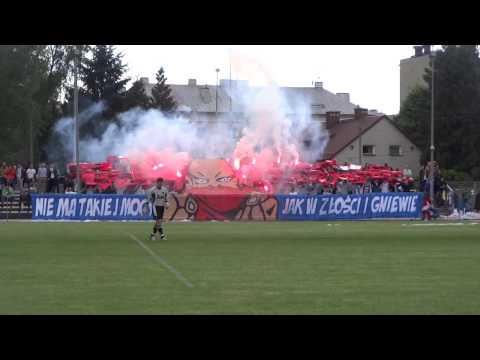 "Nie ma takiej mocy jak w złości i gniewie" - oprawa Mazovii Mińsk Maz. [LO]