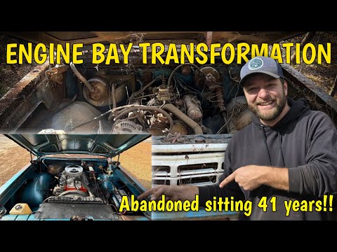 ABANDONED Dodge Power Wagon Rescue! Budget Engine Bay Transformation! 