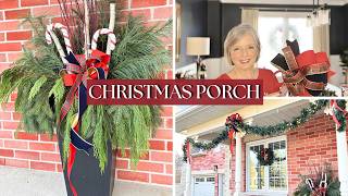 Transforming My Porch into a Warm Christmas Welcome! 🎄