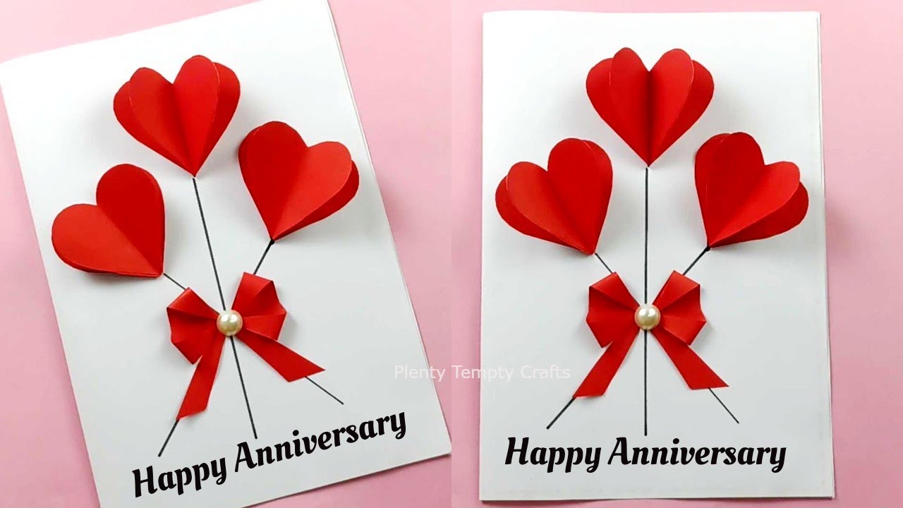 Watch video Happy Anniversary Card For Mom And Dad: Handmade with love easily😊 Now Happy Anniversary Card For Mom And Dad: Handmade with love easily😊