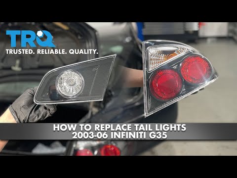 How To Replace Tail Lights 2003-06 Infiniti G35