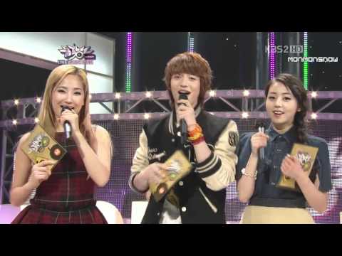 [HD] 111202 Minho ( SHINee ) - Be My Baby @ Music Bank MC Cut