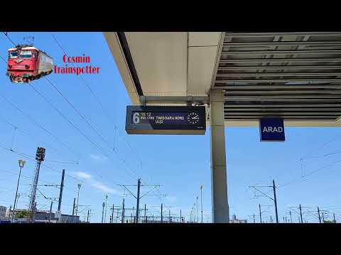 Anunț tren IR-N 1765 Timișoara Nord-Iasi în Gara Arad