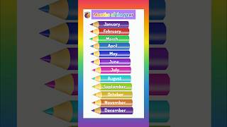 Months of the Year || 12 months of the Year song #kindergarten #staylittlechannel #nurseryrhymes