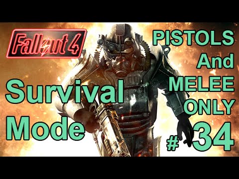 FALLOUT 4 (Survival Mode) PISTOLS / MELEE ONLY! Part 34 –The Courser And Teleport