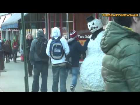 Scary Snowman Prank Compilation   Pranks Gone Wrong