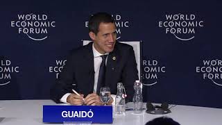 Davos 2020 - Media Briefing with Juan Guaidó