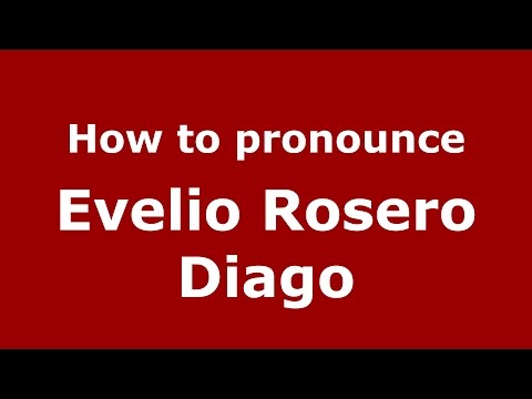 How to pronounce Evelio Rosero Diago (Colombian Spanish/Colombia)  - PronounceNames.com