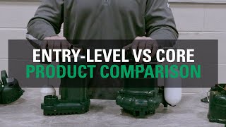 Entry-Level Pumps vs Core Product Line Comparison
