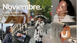 Vida en mis 20's *Noviembre* 💌​ Planes de otoño, rutina cozy & autocuidado + nuevas gems 🫧