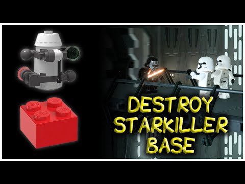 LEGO Star Wars: The Force Awakens | DESTROY STARKILLER BASE - Minikits & Red Brick