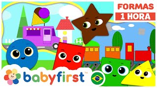 Vídeo Educativo para Crianças | Cores, Formas e Números Animados | Círculo, Quadrado + | BabyFirst