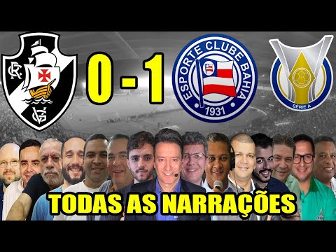 Todas as narrações - Vasco 0 x 1 Bahia | Brasileirão 2023