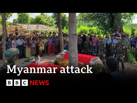【國際時事】緬甸軍方滑翔傘空襲佛教慶典，釀至少 24 人死亡 (At least 24 killed as army paraglider bombs Myanmar Buddhist festival | BBC News)