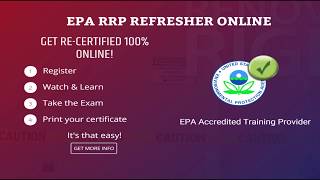 EPA Lead-Safe Certified Renovator Online