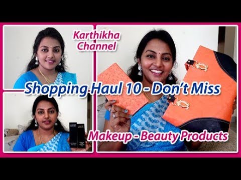 Shopping Haul in Tamil / Beauty (Makeup) Products Shopping Haul 10 - T.Nagar Saravana Stores Video