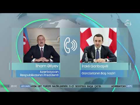 Prezident İlham Əliyev Gürcüstanın Baş naziri İrakli Qaribaşviliyə zəng edib