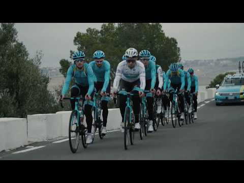 Astana Pro Team at training camp Calpe