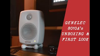 Video thumbnail for Genelec 8010a studio monitors- Unboxing and first look by T3TRA UK