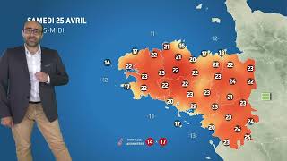 Illustration de l'actualité La météo de votre samedi 25 avril 2026
