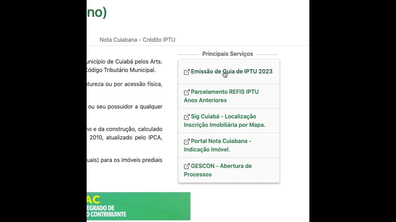 Passo a passo da emissão da guia do IPTU 2023