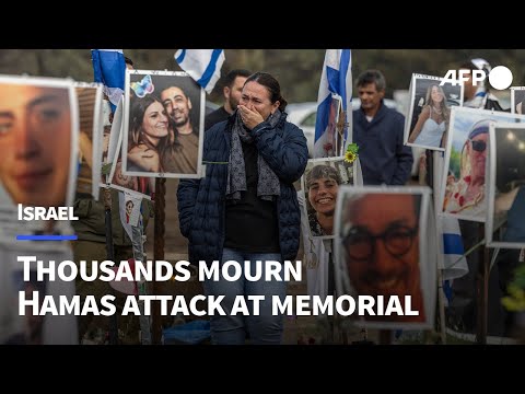 Video Thumbnail: Israelis mourn Hamas attack dead at Supernova festival memorial | AFP