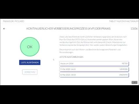 Kontinuierlicher Verbesserungsprozess (KVP) der Praxis