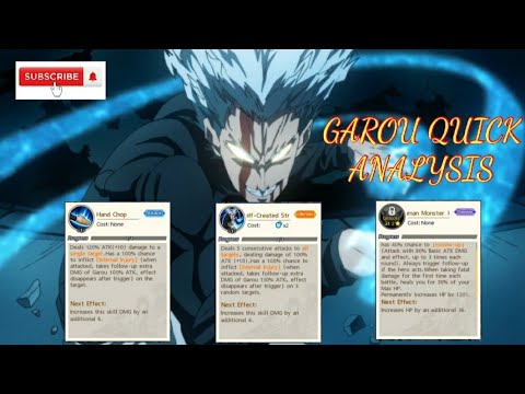 GAROU QUICK ANALYSIS"ONE PUNCH MAN:The Strongest"