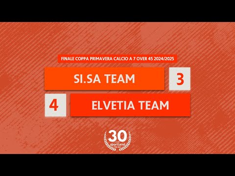 [ HIGHLIGHTS ] • Finale Coppa Primavera Calcio a 7 Over 45 2024/2025 - SiSa Team v Elvetia Team