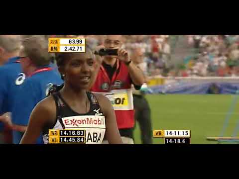 W 5000m - Tirunesh Dibaba (Ethiopia) - 14:11.15 - Oslo (Norway) - 2008 - World Record