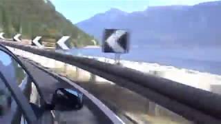 preview picture of video 'Alfa 159 drives the Quantum of Solace 007 car chase road Garda, Italy'