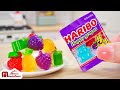 Homemade Miniature Haribo Fruits Jelly Recipe ASMR Cooking Mini Food Satisfying Videos