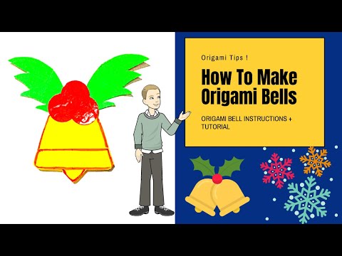DIY Origami Christmas BELLS 🔔 - How To Make Easy Paper Christmas Bells || Easy DIY Origami Bells ||